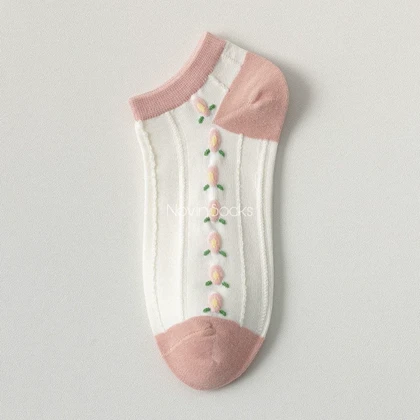 جوراب مچی شکوفه ی توت فرنگی