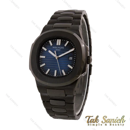 ساعت پتک فیلیپ ناتیلوس مردانه مشکی صفحه سرمه ای Patek-5613-G