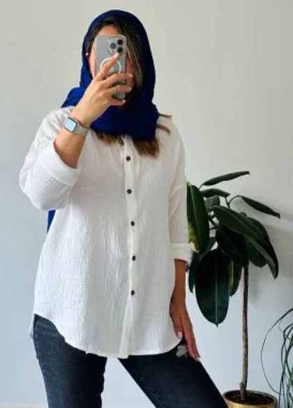 شومیز مانتویی ستاره