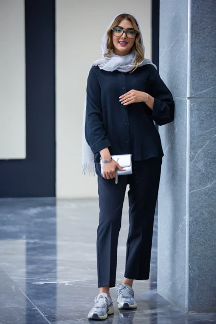 مانتو لینن پنبه خفاشی تک جیب