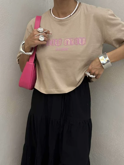 تیشرت نیم‌تنه MIU MIU