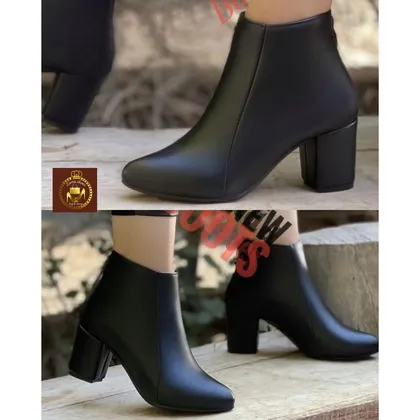 نیم بوت مجلسی پاشنه‌دار زنانه