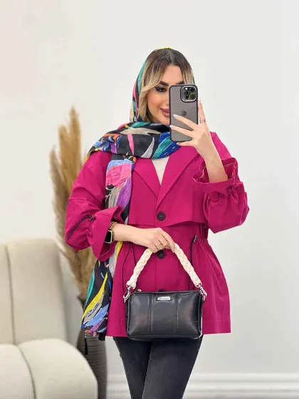 مانتو لینن ژیله دار دلوین
