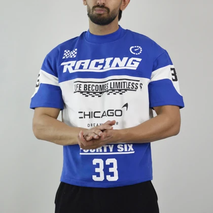 تیشرت اسپرت ریسینگ شیکاگو مدل ZRA-4D0558 آبی