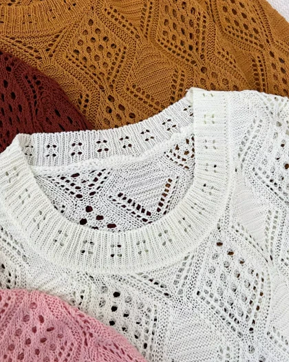 بلوز قلاب بافی کد 5295