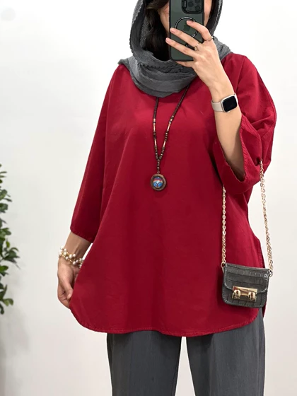 تونیک مانتویی لینن شاپرک