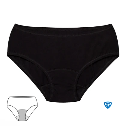 شورت نیم‌پد تاپیک بسته 3 عددی مشکی لاله-روزانه