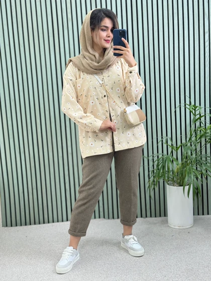 مانتو کبریتی طرحدار