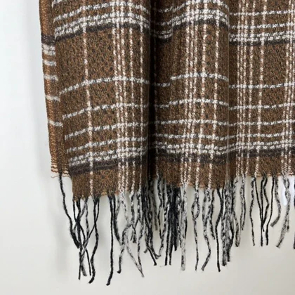 شال پاییزه موهر چهارخانه لمه 20507