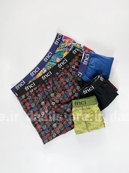 شورت نخ پنبه پادار مردانه اینجی Inci سایز XXL