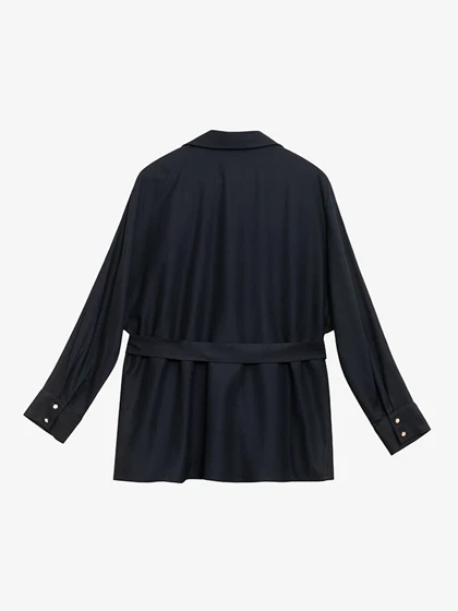 تونیک زنانه ویسکوز آستین بلند یقه مردانه کژوال50102