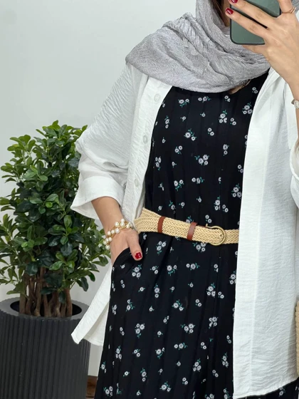 سرهمی شکوفه همراه با کمربند 6