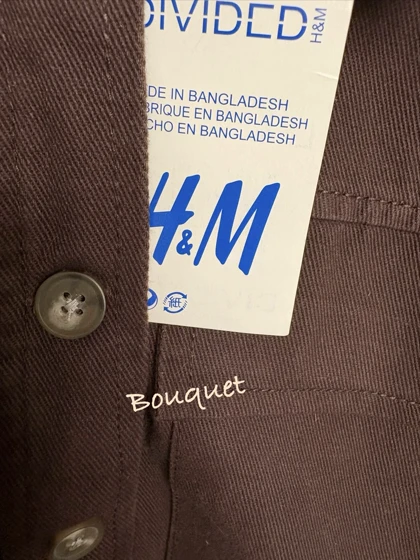 کت کراپ اچ اند ام قهوه‌ای