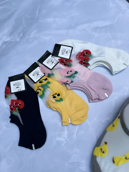 جوراب شیشه ای فانتزی