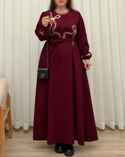 کفتان زنانه گلدوزی پاپیون