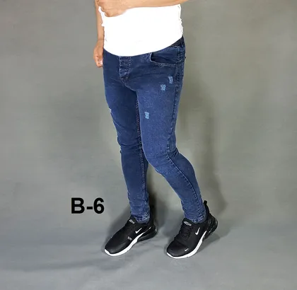 شلوار جین مردانه سرمه ای کد B-6