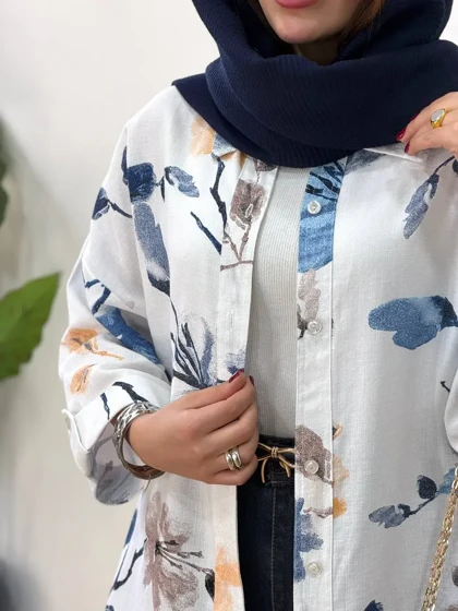 تونیک مانتویی لینن آیسو گلاریس