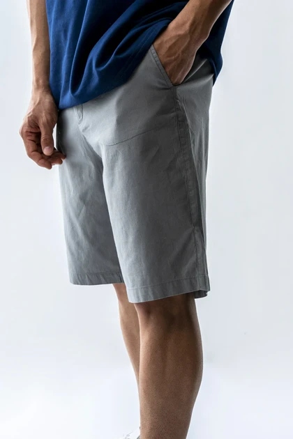 شلوارک کتان پشت جیب‌دار مردانه