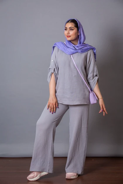 مانتو شلوار لینن پنبه رستا