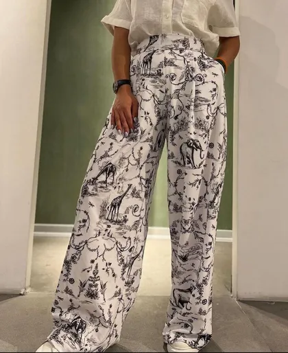 شلوار طرحدار کد 76240