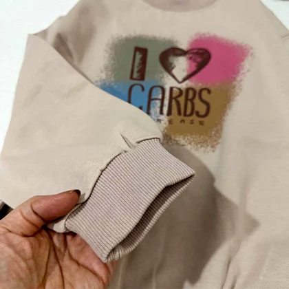 بلوزدخترانه دورس I LOVE CARBS اورجینال