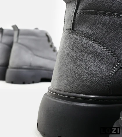 نیم بوت چرمی مردانه طوسی Timberland