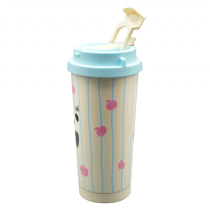 تراول ماگ دو حالته عروسکی مدل Pink TuTu ظرفیت 0.5 لیتر