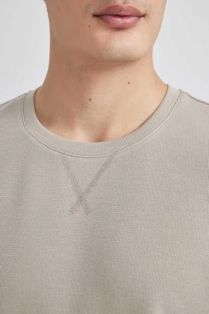 تیشرت آستین کوتاه یقه خدمه فیت معمولی B6534AX24SP