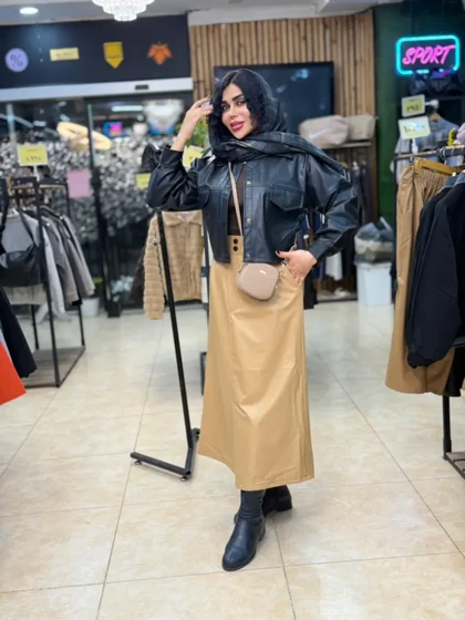 دامن چرم درنا