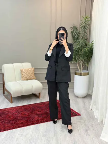 ست کت و شلوار راه راه