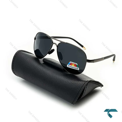 عینک مردانه آفتابی پورشه دیزاین مشکی پلاریزه Porsche-6482-G