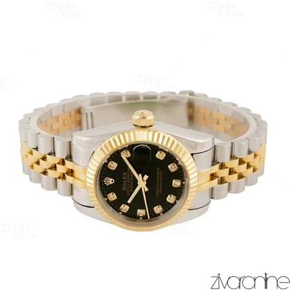 ساعت رولکس دیت جاست صفحه مشکی 104531