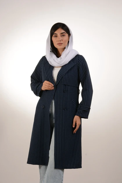 مانتو ژیله دار بلند مهسا