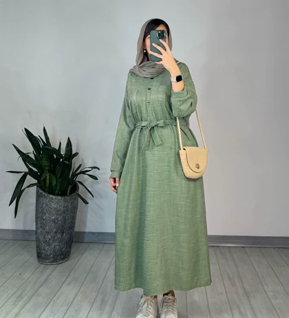 مانتو بلند دریا(به همراه کمربند)