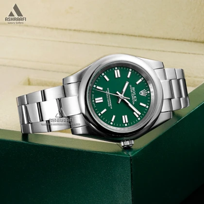 ساعت رولکس پرپچوال صفحه سبز Rolex Perpetual Dark Green 01