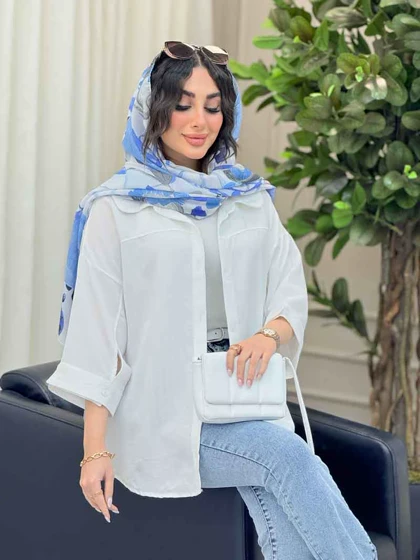 شومیز سر آستین دو دکمه