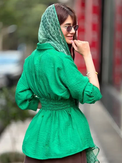 شومیز کمرکش عروسکی