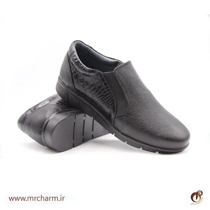 کفش راحتی زنانه چرم بغل کروکو mrc219-07