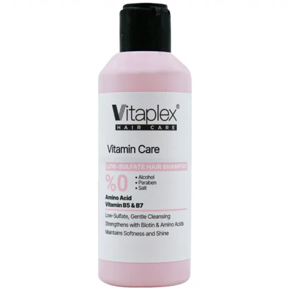 شامپو ویتامینه ویتاپلکس مدل Vitamin Care کم سولفات مناسب انواع مو 200ml