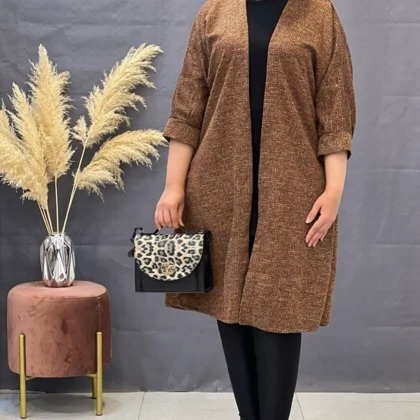 مانتو پاییزه زنانه بلند بیسکویتی