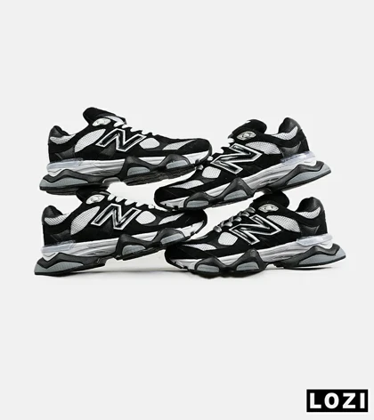 کفش کتانی مردانه و زنانه سفید مشکی NEW BALANCE 9060 مدل 7107