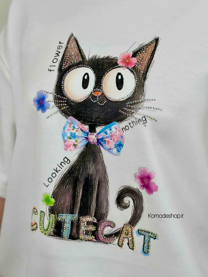 تیشرت باکسی پینترستی Cat