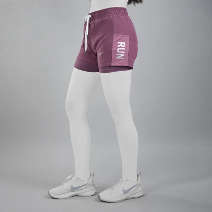 شلوارک کشاله دار ورزشی زنانه نایک مدل N-014 بنفش