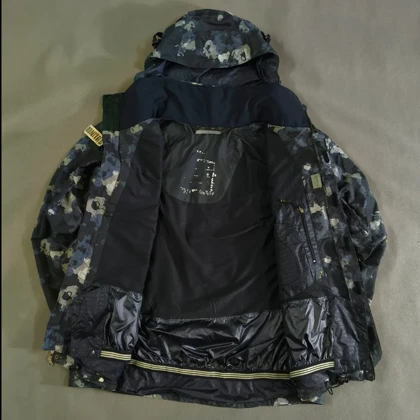 SIZE XL-L کاپشن اسکی گورتکس چریکی استوک اورجینال برند BONFIRE امریکا