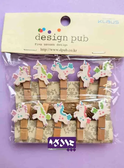 گیره چوبی یونیکورن