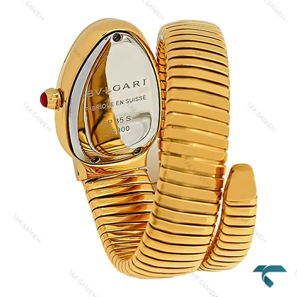 ساعت بولگاری ماری تک دور زنانه طلایی دورنگین Bvlgari-8466-L