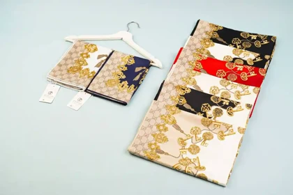 شال ابریشم ژاکارد گوچی کلید 20189