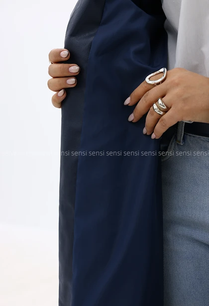 بارانی زنانه آستردار چرم روژان کد1006765