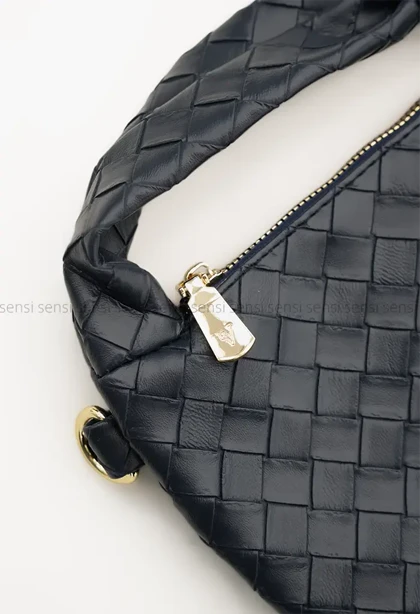 کیف چرم طرح حصیر کد1004675