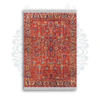 *جدید* فرشینه از جنس پارچه شانل مخمل ترک طرح فانتزی برند دفه کد 1844